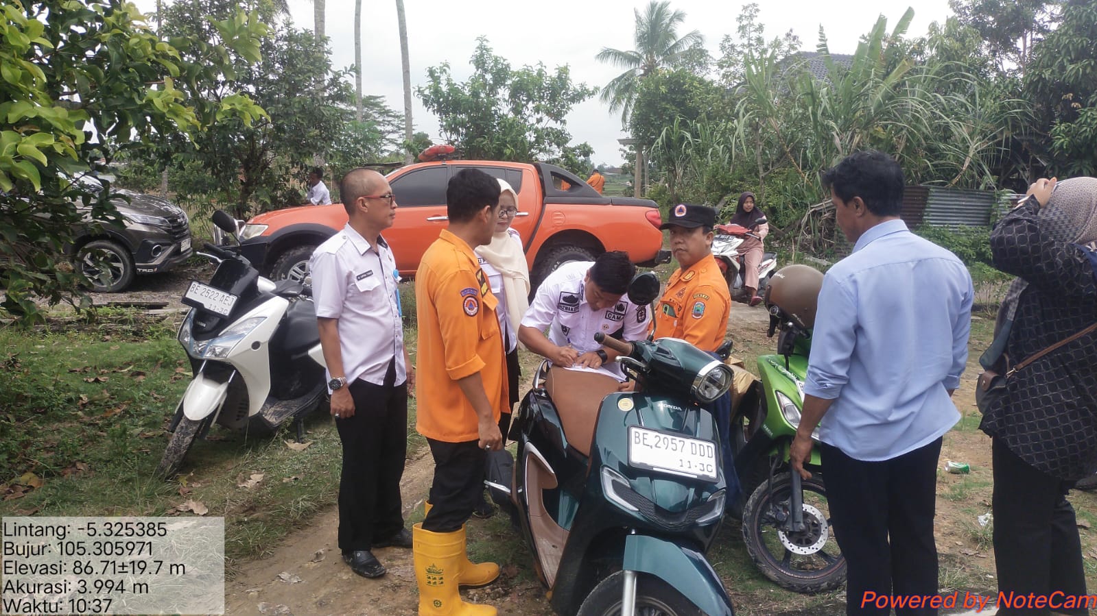BPBD Lampung Selatan Lakukan Pendataan Terpadu Kerusakan Rumah Pascabencana di Desa Jatimulyo